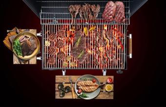 Cheffi Grillord-75 Kömürlü Barbekü Mangal (Önlük Ve Kılıf Hediyeli)