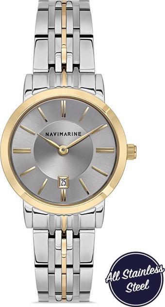 Navimarine NM001202-05 Slim Çelik Kadın Kol Saati
