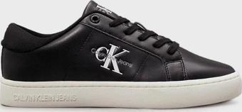 Calvin Klein Kadın Düz Taban Logolu Siyah Sneaker