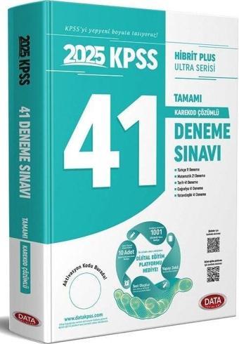 Data 2025 KPSS Genel Yetenek Genel Kültür Ultra 41 Deneme Çözümlü Data Yayınları - Data Yayınları