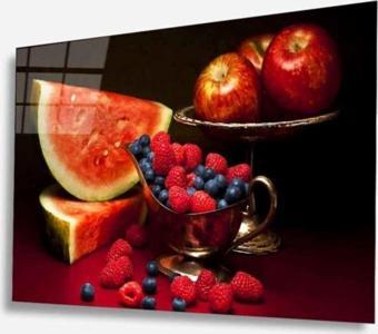 İdealizbiz Meyveler Cam Tablo 4Mm Dayanıklı Temperli Cam