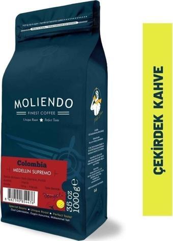 Colombia Medellin Supremo Yöresel Kahve (Çekirdek Kahve) 1000 g