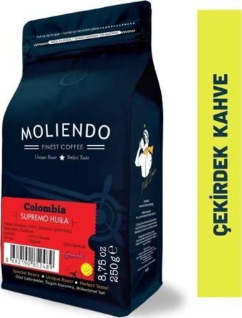 Colombia Supremo Huila Yöresel Kahve (Çekirdek Kahve) 250 g