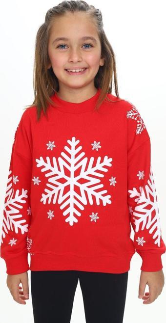 Toontoy Kız Çocuk Baskılı Sweatshirt