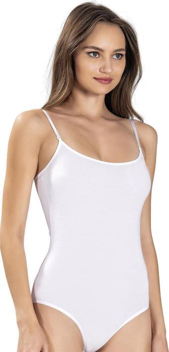 Jiber Kadın Ayarlanabilir İp Askılı Kancalı Likralı Body 534 - 12 Adet