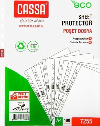 Cassa Poşet Dosya Eco 30 Mikron 100 Lü Paket