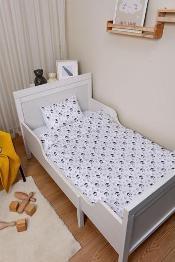 Organik Park Yatak Nevresim Takımı (80x120) - Kutup Dostları Penguenler