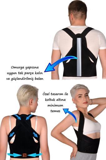 Next Craft Korse Dik Duruş Erkek Korsesi Kadın Korsesi Bel Korsesi Toparlayıcı Bel Balenli