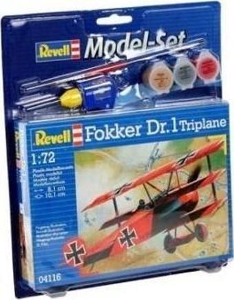 Revell Model Set Fokker Dr.1 Triplane-64116 (Plastik Maket)