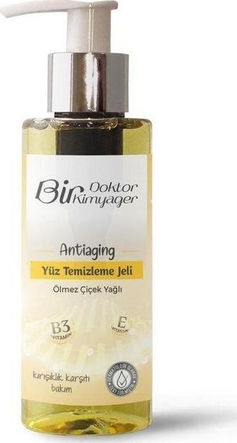 Bir Doktor Bir Kimyager Antiaging Etkili Yüz Temizleme Jeli Ölmez Çiçek Yağlı 100Ml