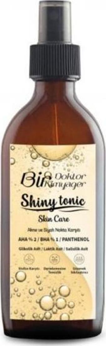  Shiny Tonic Siyah Noktalı Ciltler Için %2 Aha %1 Bha 150 Ml