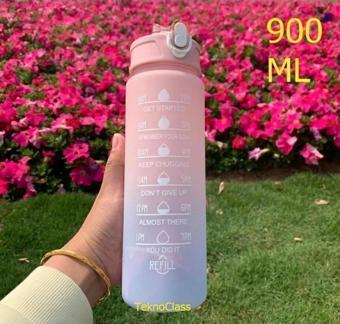 Gefno Motivasyonel Su Matarası Su Şişesi Suluk 900 Ml Tritan Spor Salonu Su Şişesi Bpa Içermez Suluk