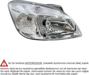 LEOPARTS Kia Rio Far Lambası Sağ (Manuel) 2006-2010 92102-1G020