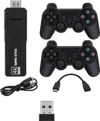 Winex Mobile 4K Android TV Stick ve Retro Game Konsol 10000 Oyunlu 64GB Siyah