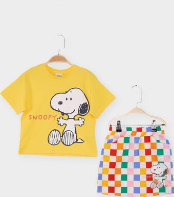 Snoopy Lisanslı Kız Çocuk 2'li Takım 21965