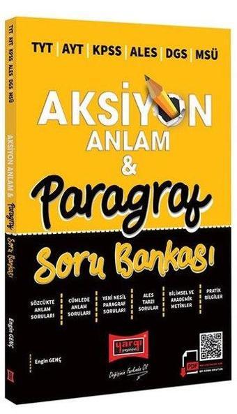 2022 TYT AYT KPSS ALES DGS MSÜ Aksiyon Anlam ve Paragraf Soru Bankası - Engin Genç - Yargı Yayınları