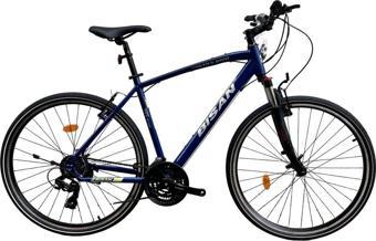Bisan Trx 8100 21 Vites V Trekking Bisiklet Lacivert - Yeşil/beyaz 52CM