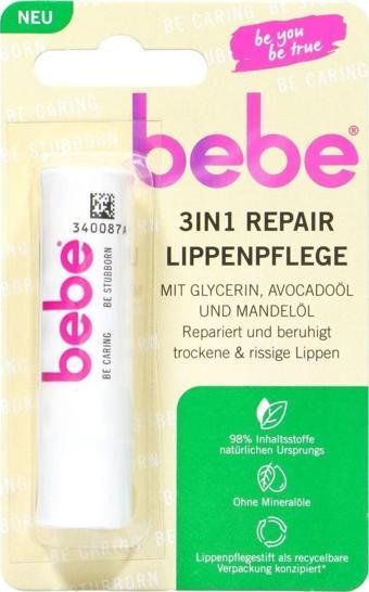 Bebe Zartpflege 3 in 1 Onarıcı Dudak Bakım Kremi