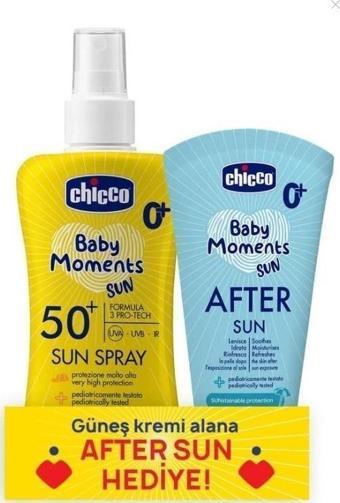 Chicco Güneş Kremi Spf 50+ 150 ml & Güneş Sonrası Kremi 150 ml