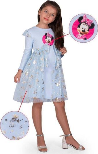 Kız Çocuk Mickey Parti Kıyafeti Dogum Günü ve Gösteri Kostümü Elbisesi