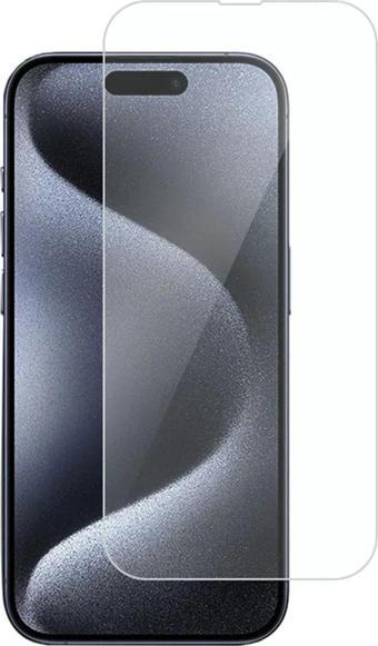 Nettech Apple Iphone 15 Pro Max Uyumlu Ön Koruma Cam Ekran Koruyucu - Şeffaf