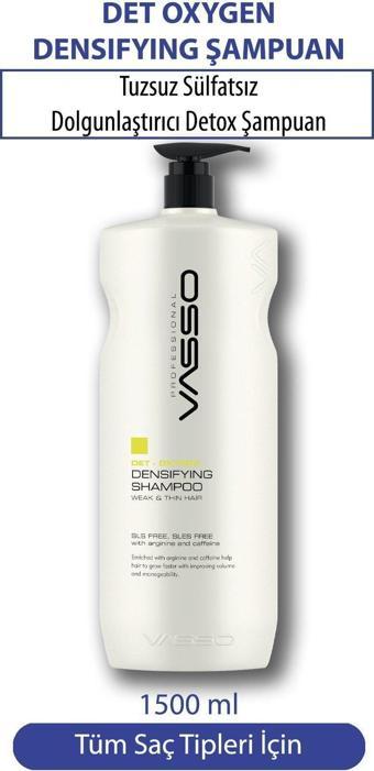 Vasso Ince Telli Ve Zayıf Saçlar Için Sülfatsız Ve Tuzsuz Hacimlendirici Ve Güçlendirici Şampuan 1500 Ml