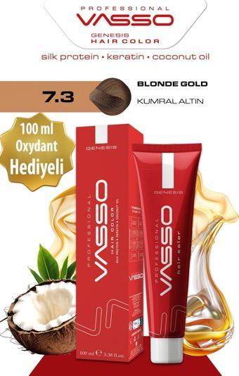 Vasso Kadın Saç Boyası 7.3 Kumral Altın 100 Ml