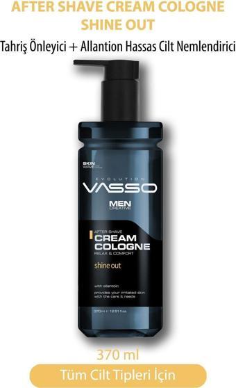 Vasso Tıraş Sonrası Tahrişi Önleyici Krem Kolonya (Balsam) Shine Out 370 Ml