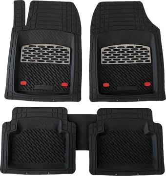 Teamcar Safir Fiat Panda Paspas Havuzlu Krom Karbon