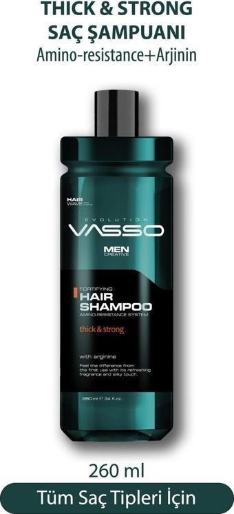 Vasso Hair Sampoo Thick & Strong Saç Şampuanı 260 Ml