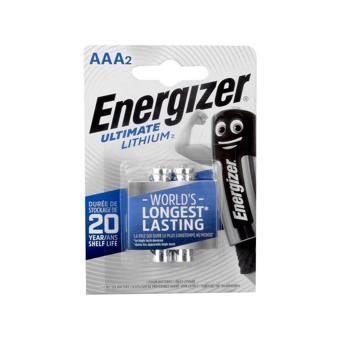 Energizer Ultimate Lithium L92/AAA Size İnce Kalem Pil - 2li Blister