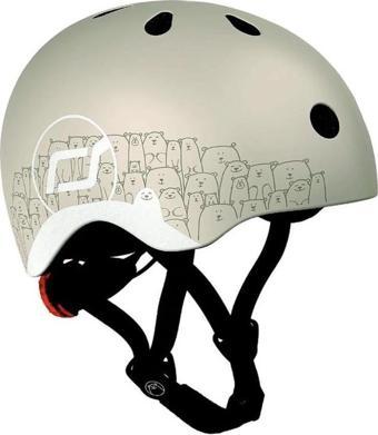 Scoot and Ride Helmet Reflective Bebek Kaskı XXS-S Açık Gri 181206-96498