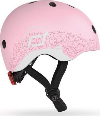 Scoot and Ride Helmet Reflective Bebek Kaskı XXS-S Pembe 181206-96496