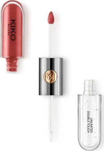 Kiko Likit Ruj - Unlimited Double Touch 108 Satin Currant Red 6 Ml 8025272623360