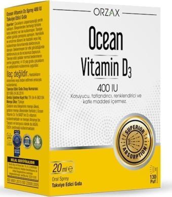 Ocean D3 Vitamin 400 lu Sprey 20ml