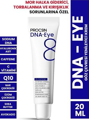 Procsın Hydro Solution Dna Eye Kırışıklık Ve Mor Halkalara Karşı Göz Çevresi Yenileyici Krem 20 Ml