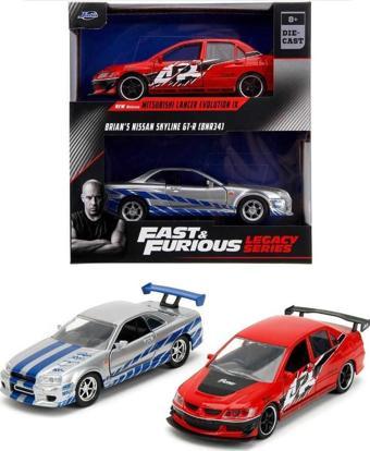 Jada 1/32 F&F Legacy Series Mtsubishi Lancer Evolution IX / Brian Nissan Skyline GT-R (R34)