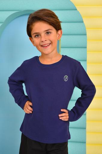 Powpo Lacivert Erkek Çocuk Sweatshirt