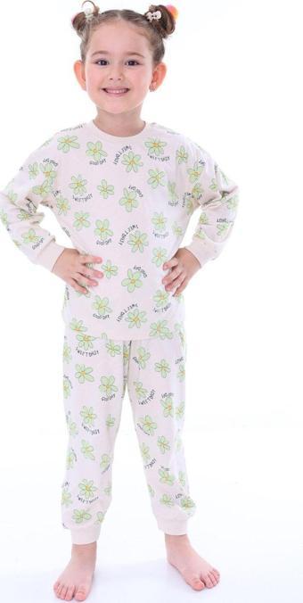 Sweet Daisy Desenli Kız Çocuk Pijama Takımı