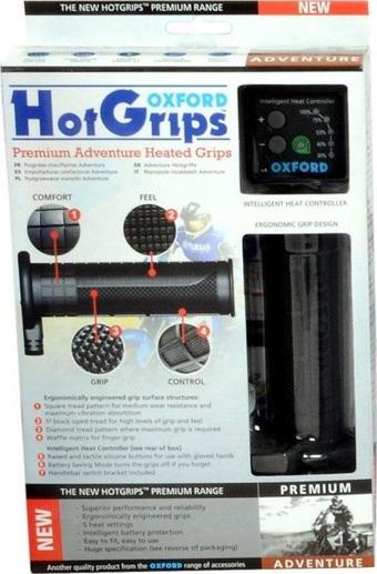 Oxford Motosiklet HotGrips Premium Adventure Elcik Isitma OF690