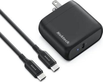 Nekteck 65W USB C Şarj Cihazı GaN II, 6,6ft Kabloyla