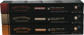 Nish Nespresso Uyumlu Kapsül Kahve 4Smooth 8Italy 10Ristrett