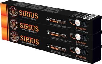 Sirius Nespresso Uyumlu Single Origin Kapsül Kahve 6 Ethiopia 3'lü Set (30 Kapsül)