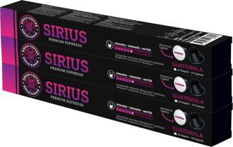 Sirius Nespresso Uyumlu Single Origin Kapsül Kahve 6 Guatemala 3'lü Set (30 Kapsül)