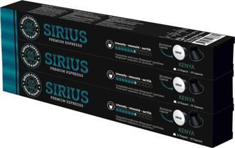 Sirius Nespresso Uyumlu Single Origin Kapsül Kahve 7 Kenya 3'lü Set (30 Kapsül)