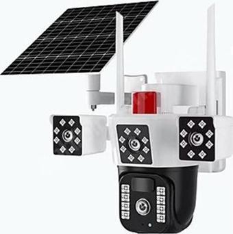 Okam O-Kam 3030 4G Güneş Enerjili Dual Lens 360 Derece Görüş Akıllı Güvenlik Kamerası