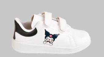 Ellaboni Kuromi Baskılı Cırtlı Kız Çocuk Spor Ayakkabı Sneaker