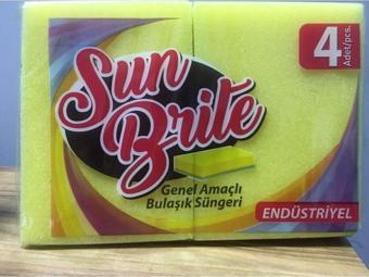 Sun Brite Endüstriyel Bulaşık Süngeri 4 Adet