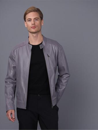 Basics&More Erkek Gri Ceket Gri M
