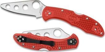 SPYDERCO C11TR DELICA TRAINER KIRMIZI CAKI